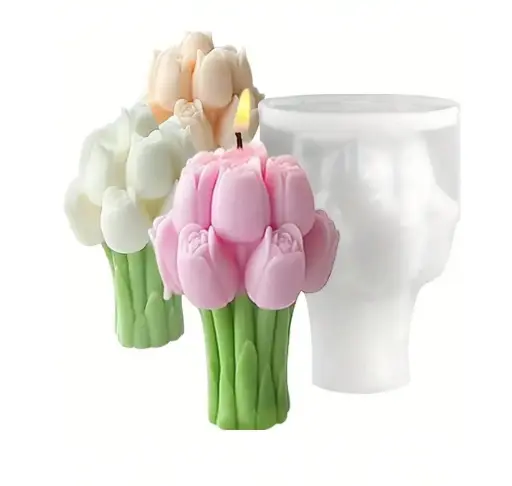 Molde Ramo Tulipanes