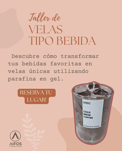Aprende a crear velas tipo bebida